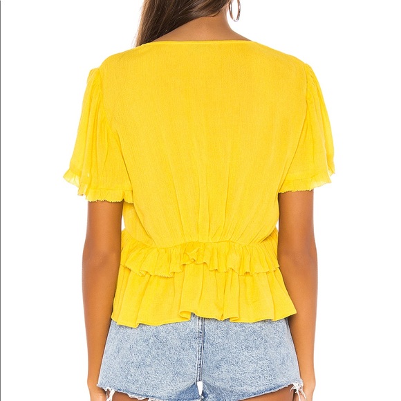 Cleobella Dawn blouse yellow size M from Revolve - Picture 2 of 5